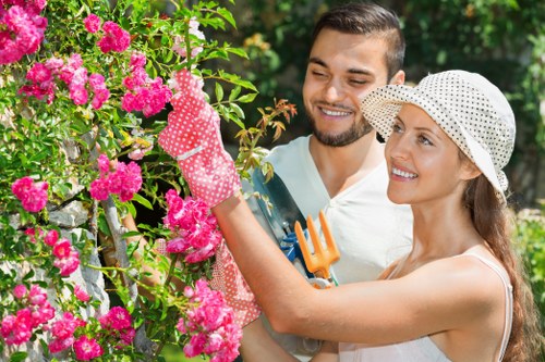 Manual handling safety in landscaping with tools and materials