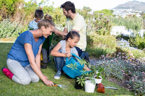 Garden waste and materials managed during landscaping works